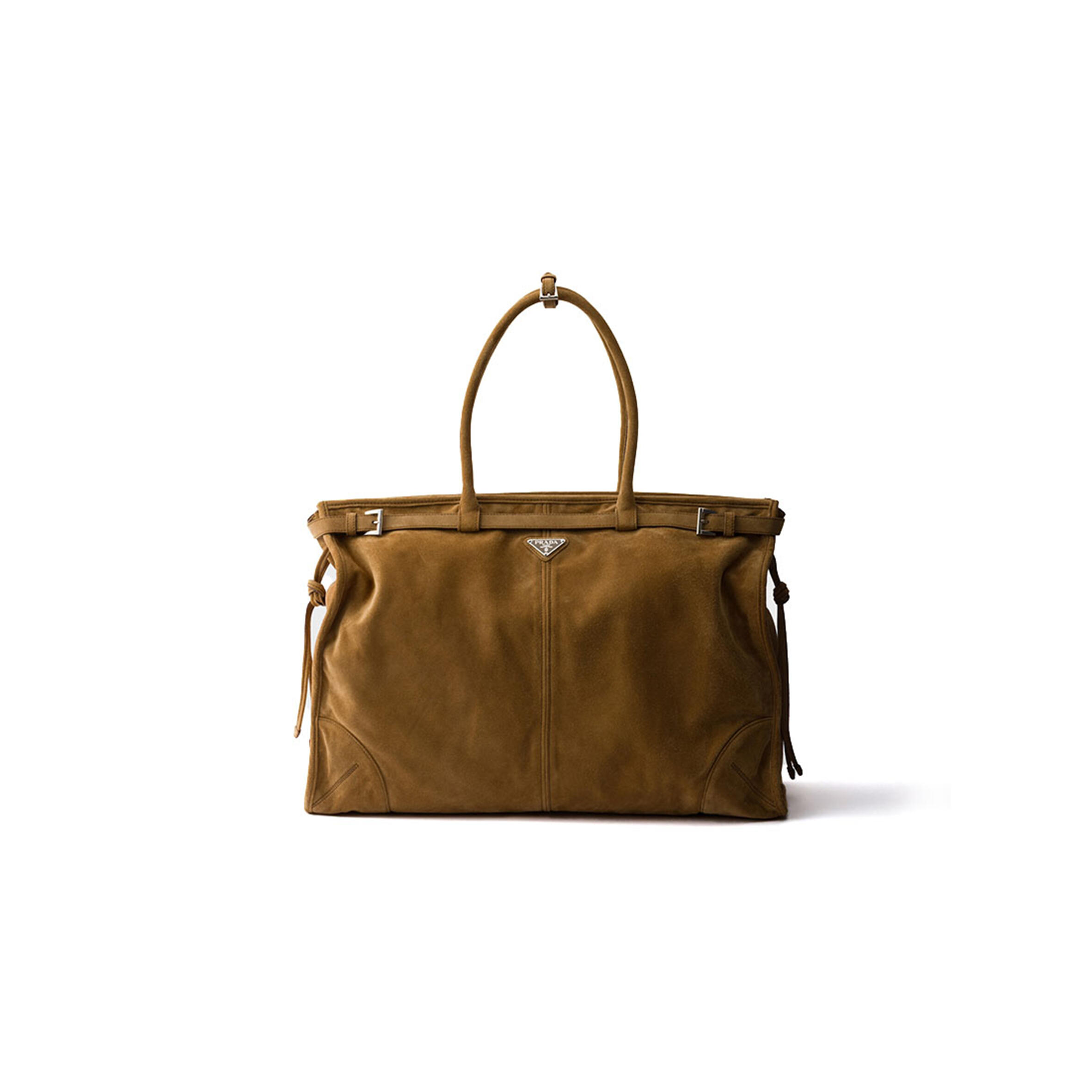 Pra*a bonnie suede tote bag 2vg128 (50*36*17cm)